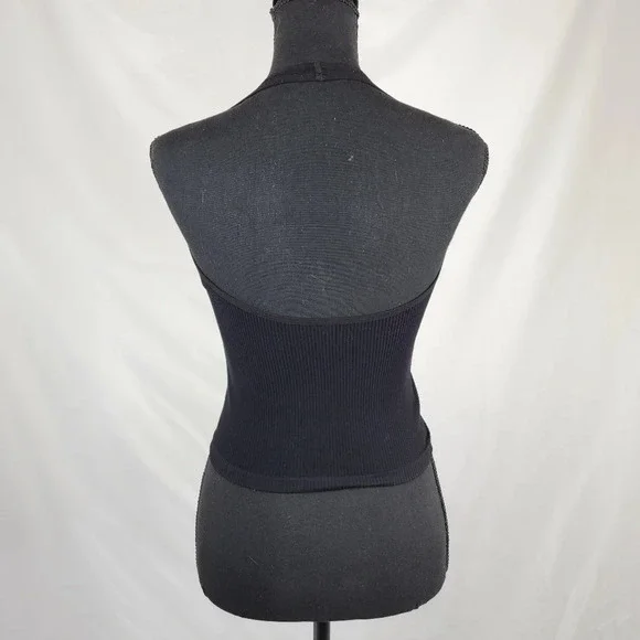 URBAN OUTFITTERS Ribbed Halter Crop Top Size Medium - Picture 4 of 6